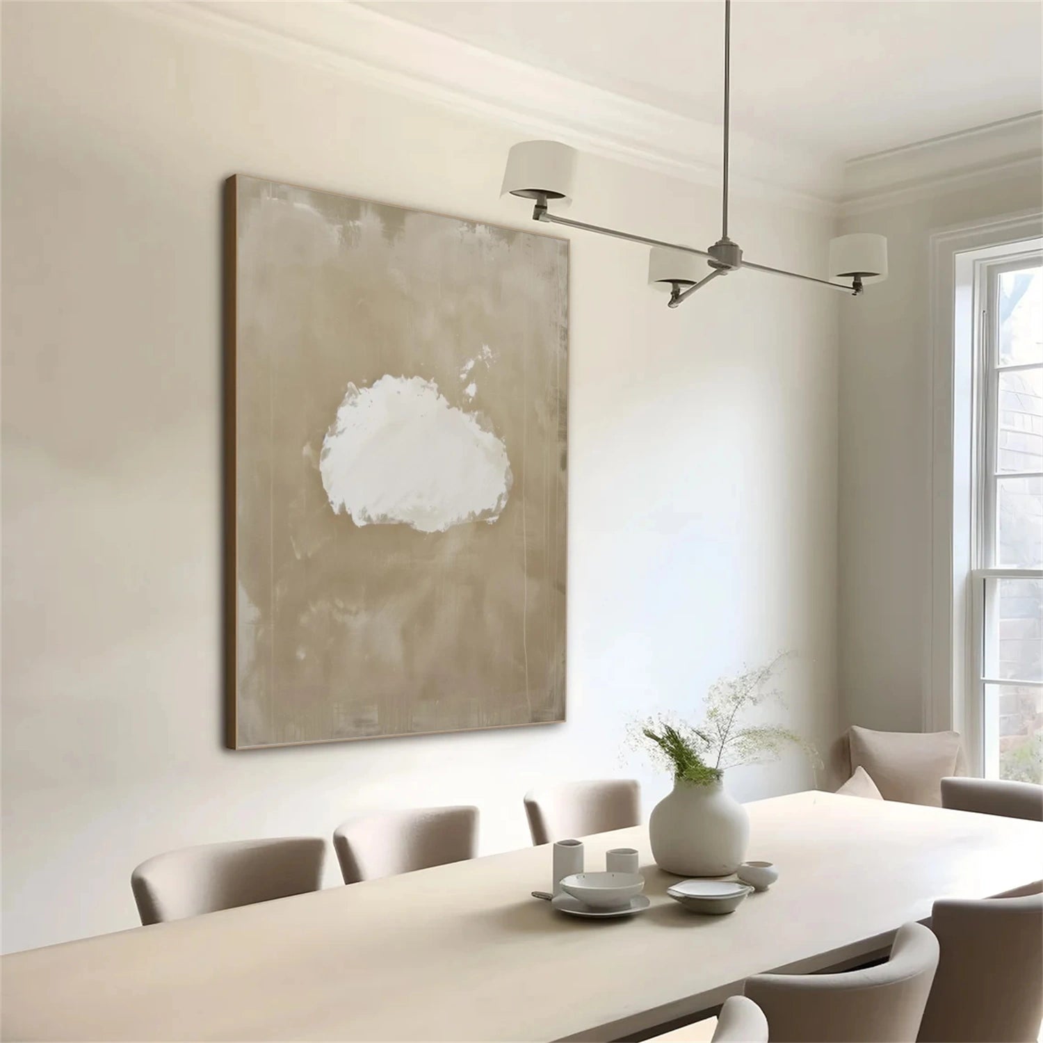 Minimalist Ocean And Sky Canvas Art #OC089