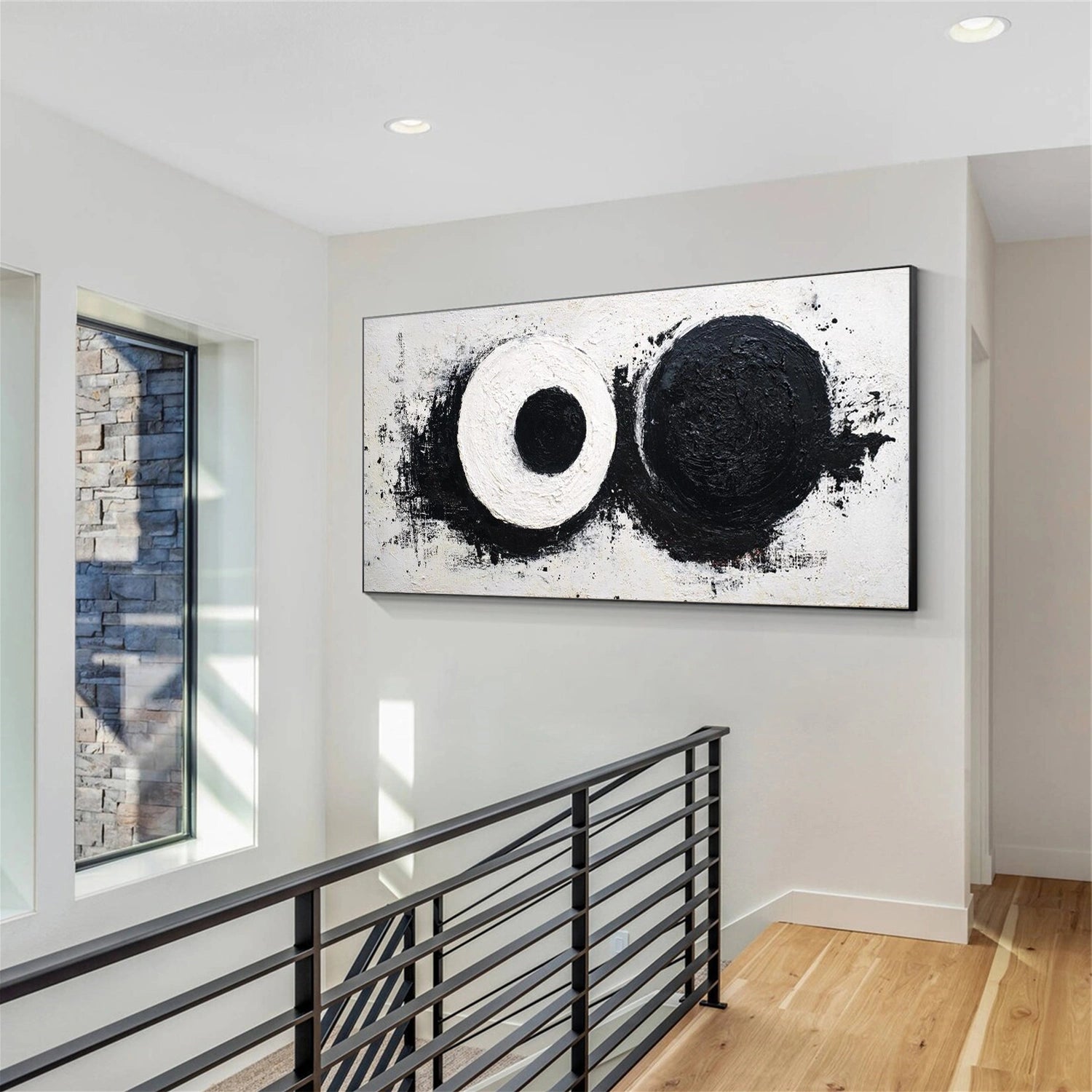 Black and White Abstract Wall Art #VA277