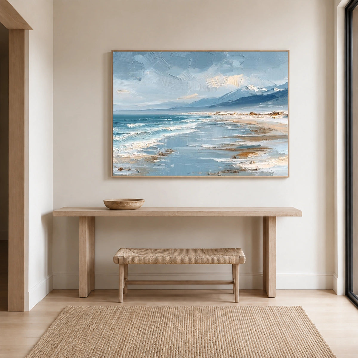 Abstract Ocean And Sky Canvas Art #OC234