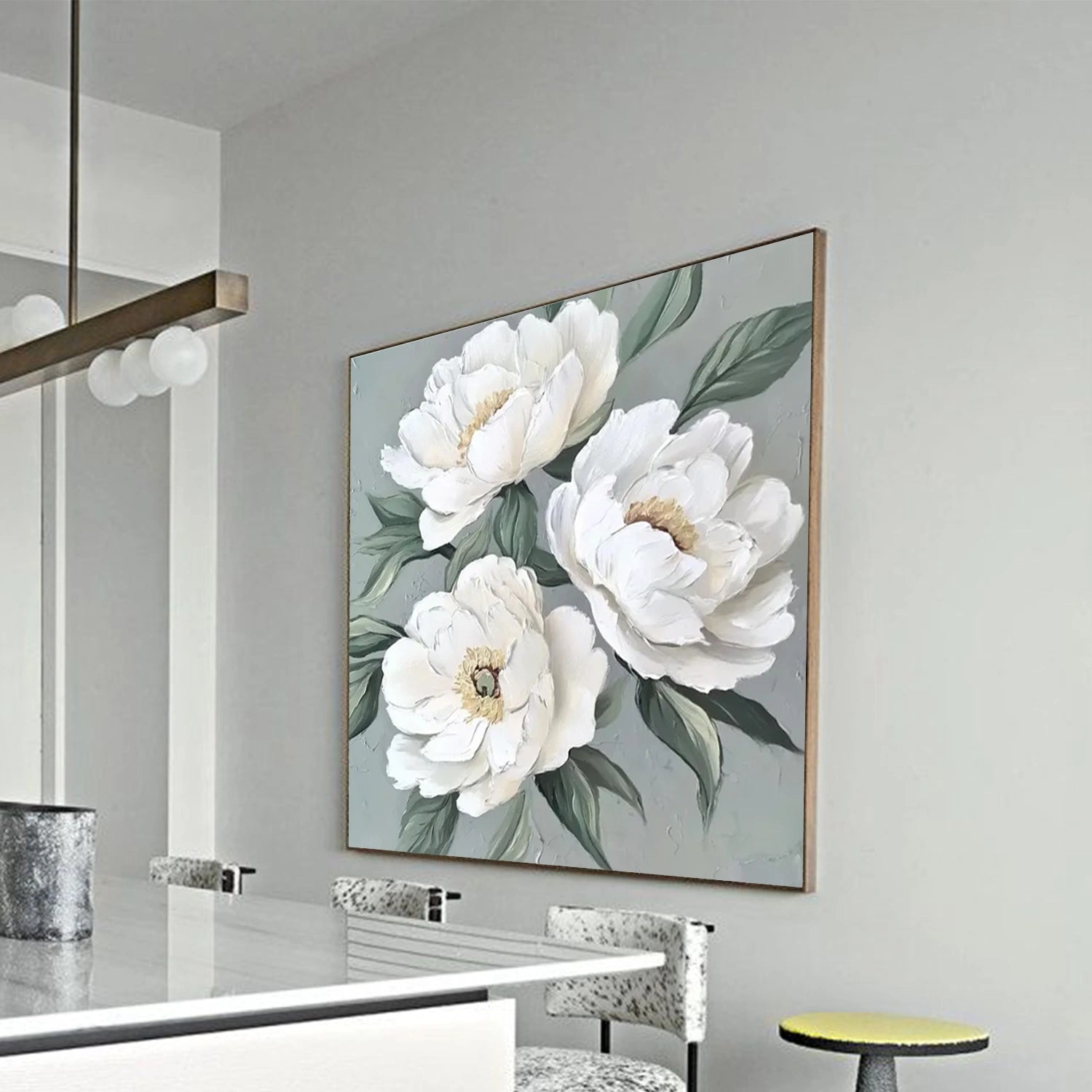 Abstract Flower And Tree Textured Canvas Art #MF184