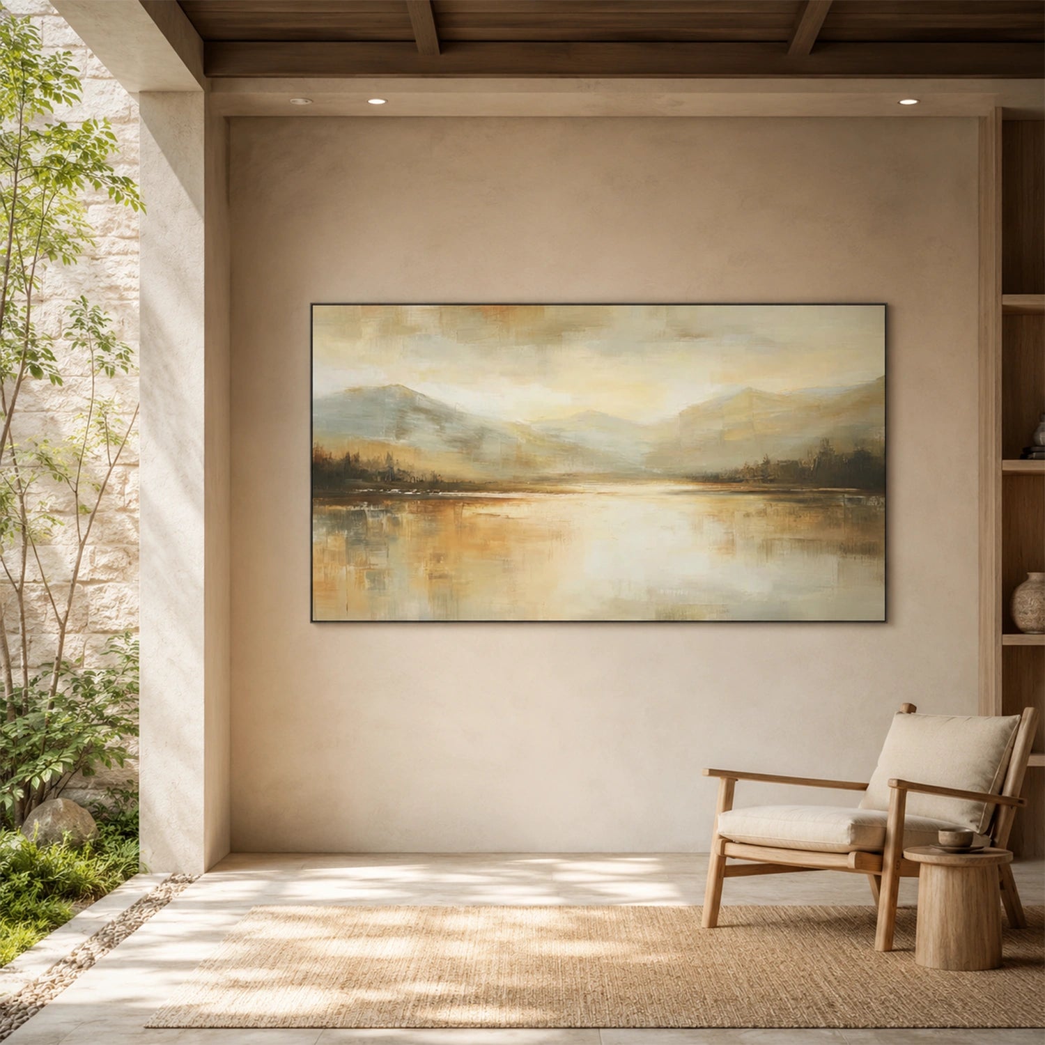 Abstract Mountain Canvas Art #BT101