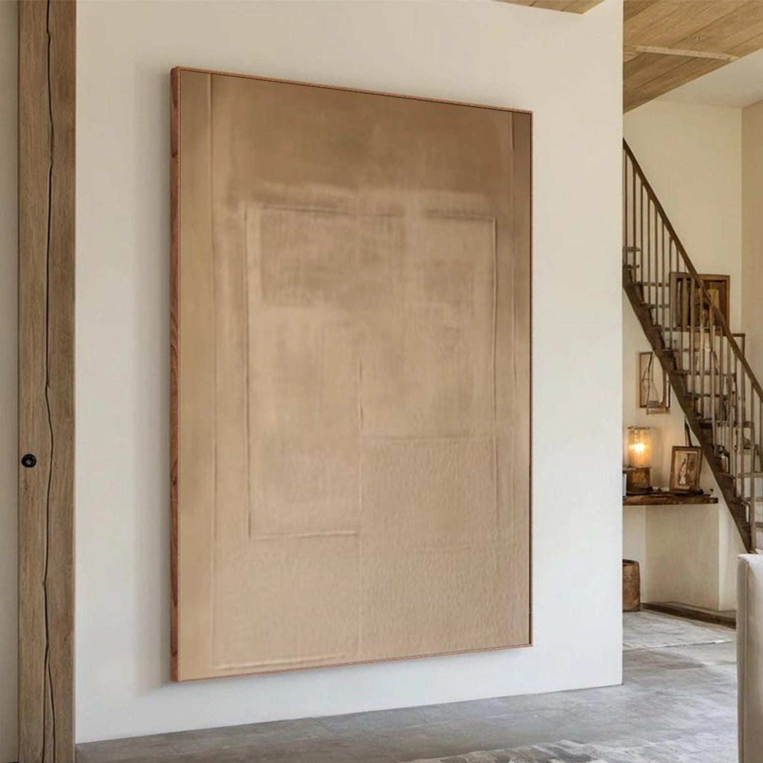 Beige and Brown Wabi Sabi Wall Art #VS176