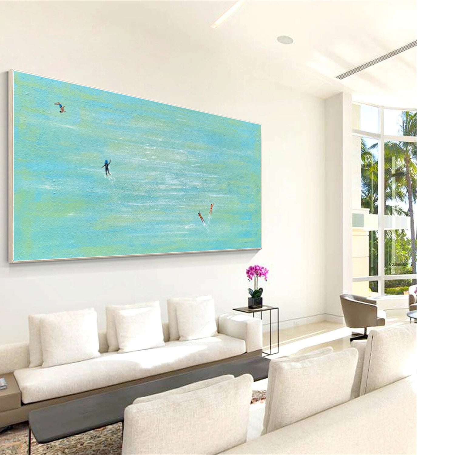 Swimming Sport Canvas Painting #PB077