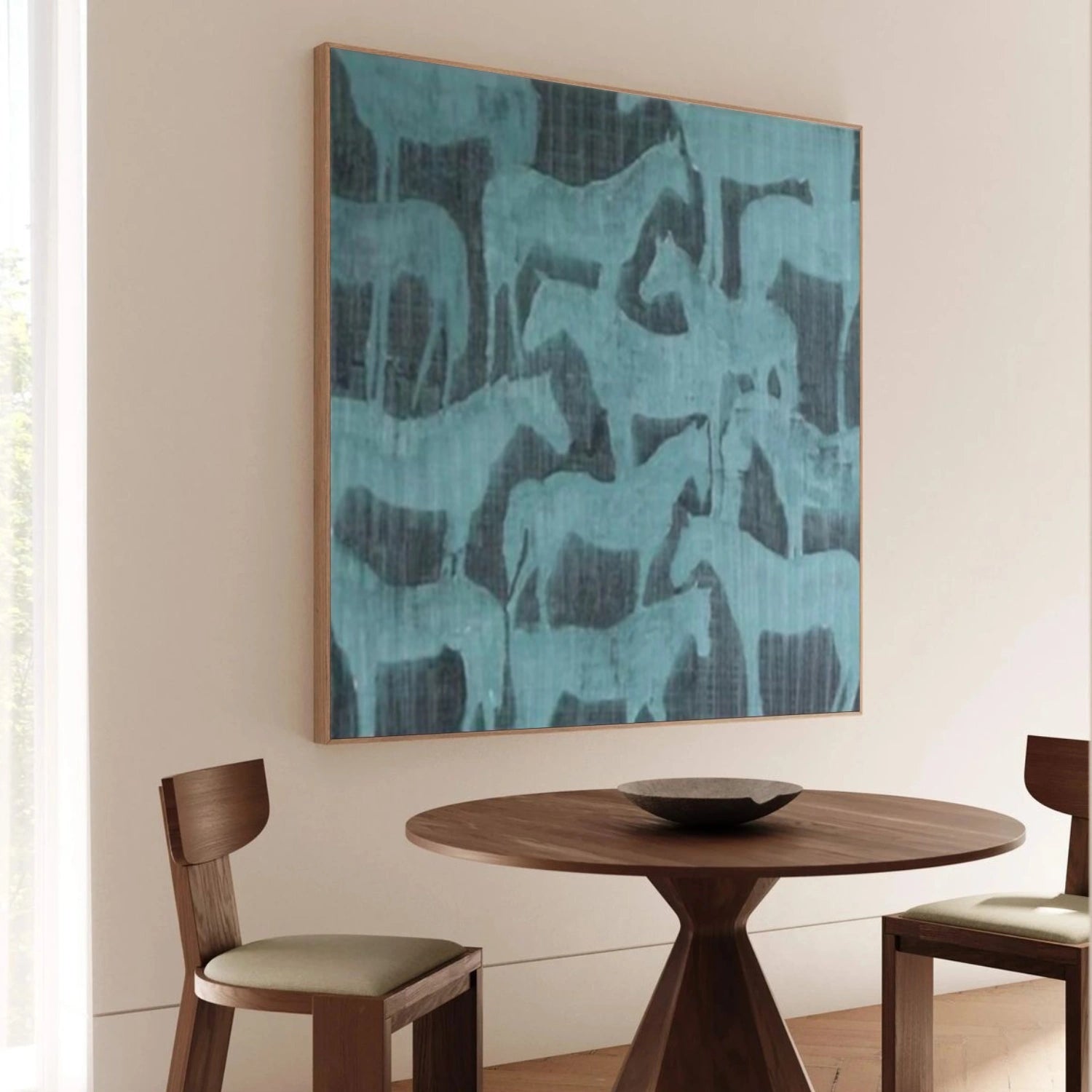 Abstract Animal Horse Canvas Art #DW082