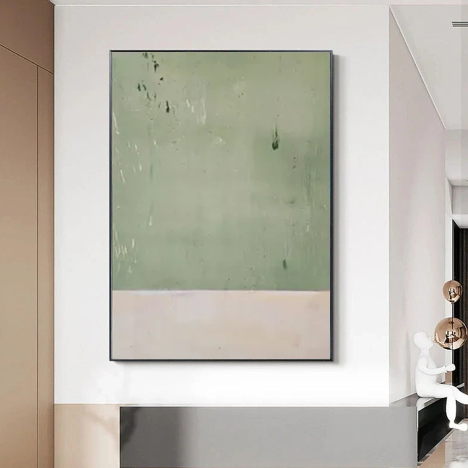 Green Minimalist Canvas Art #WM131