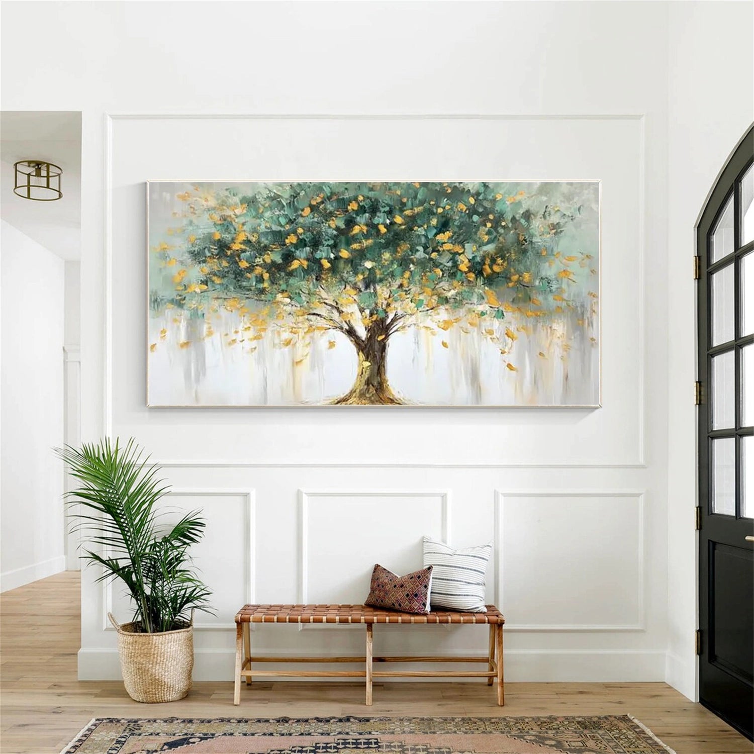 Abstract Flower And Tree Canvas Art  #MF138