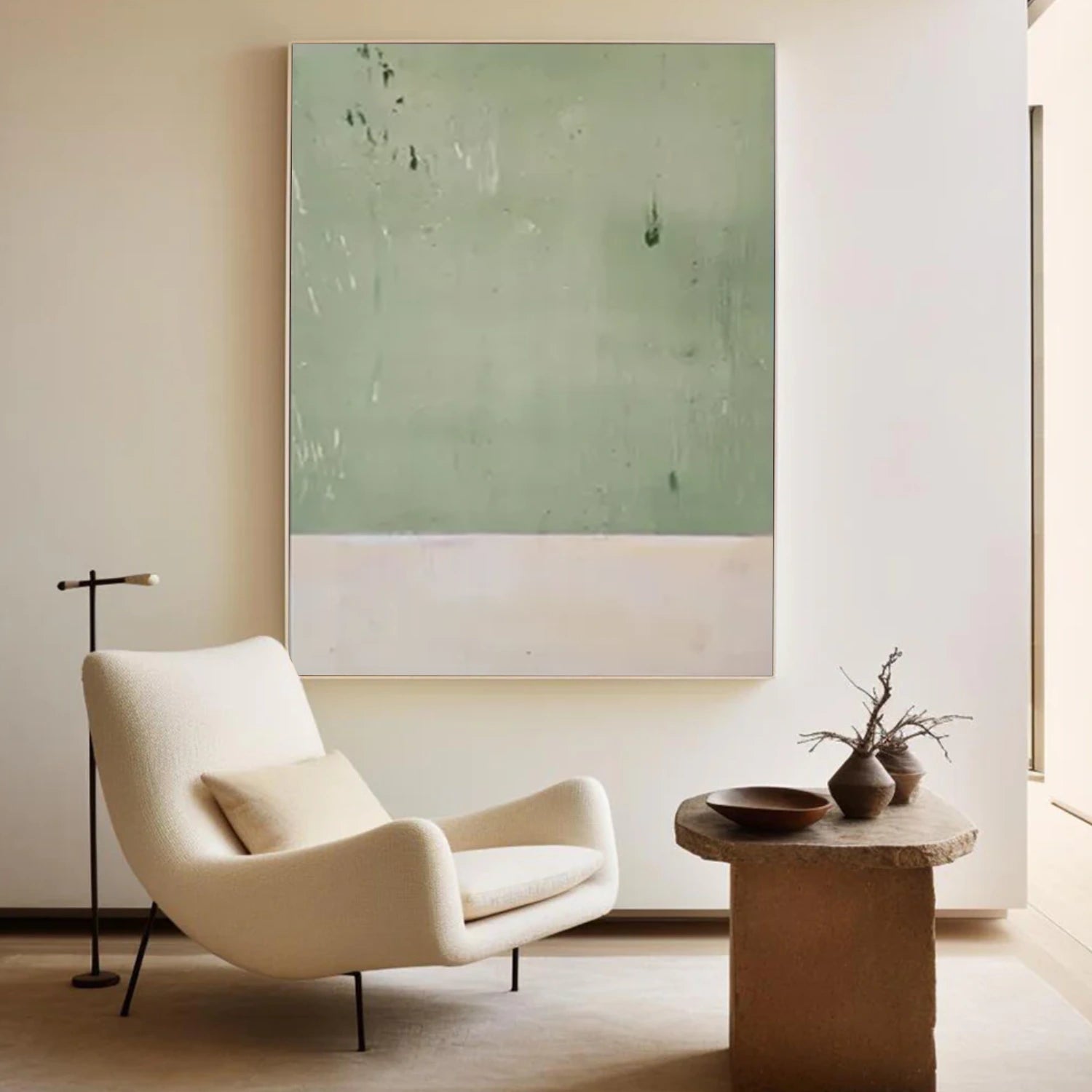 Green Minimalist Canvas Art #WM131