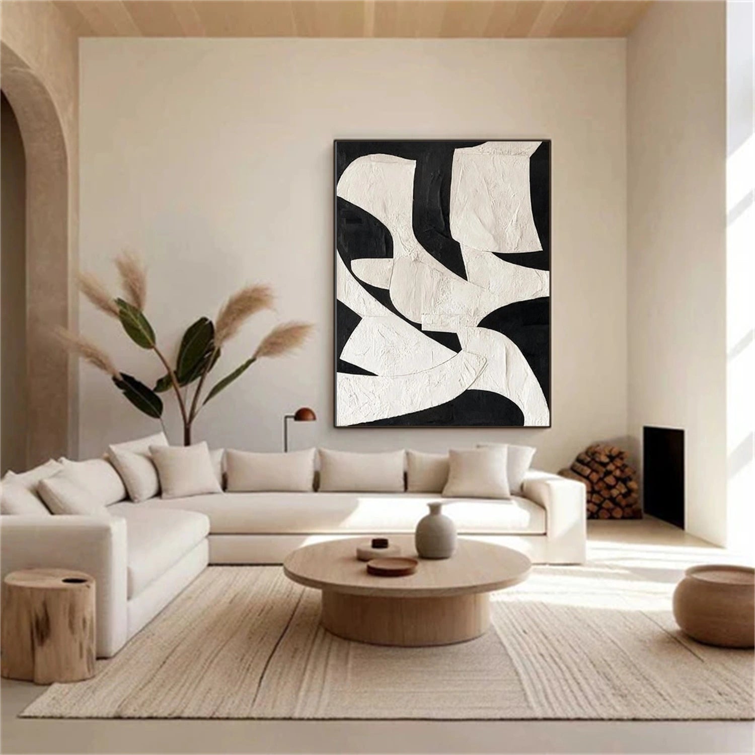 Black and White Wabi Sabi Wall Art #VS165