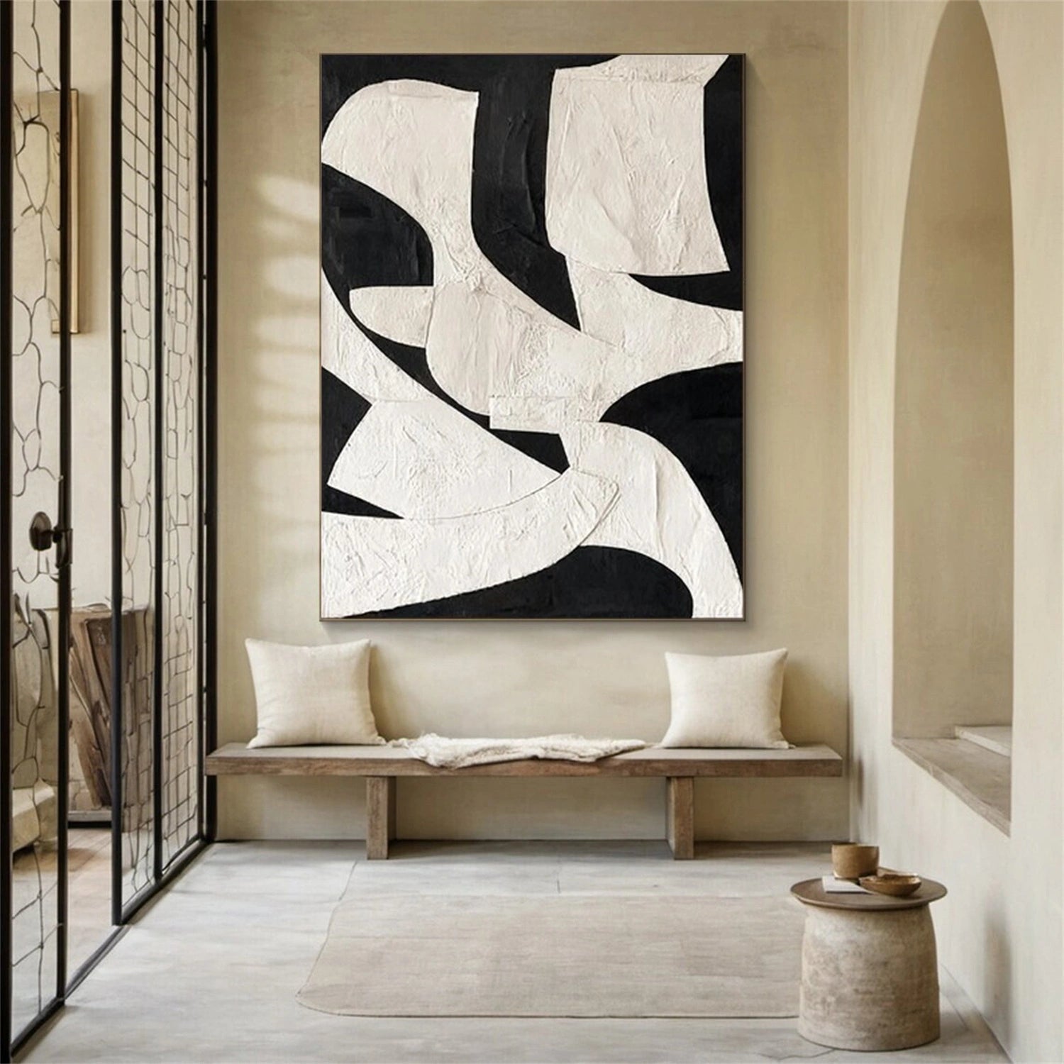 Black and White Wabi Sabi Wall Art #VS165