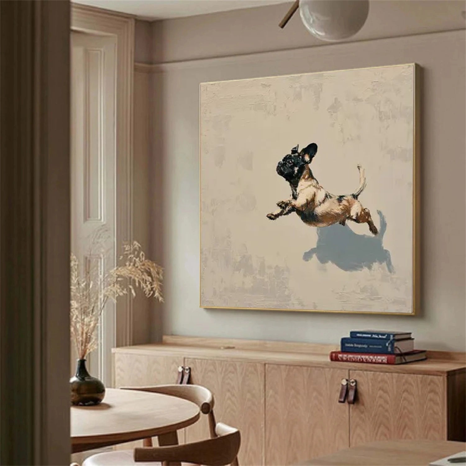 Abstract Animal Dog Canvas Art #DW103