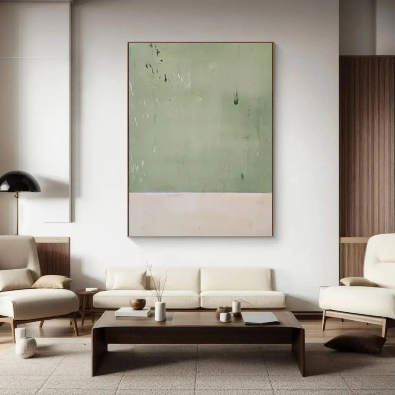 Green Minimalist Canvas Art #WM131