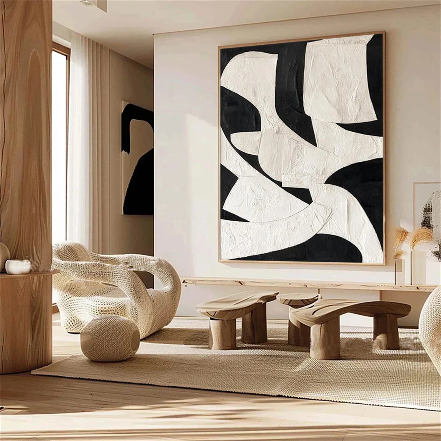 Black and White Wabi Sabi Wall Art #VS165