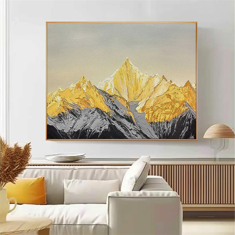 Abstract Mountain Canvas Art #BT016