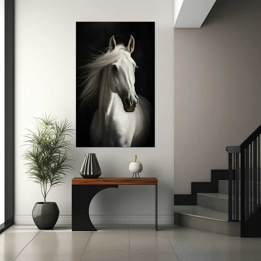 Abstract Animal Horse Canvas Art #DW068
