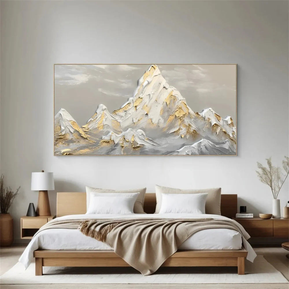 Abstract Mountain Textured Canvas Art #BT037
