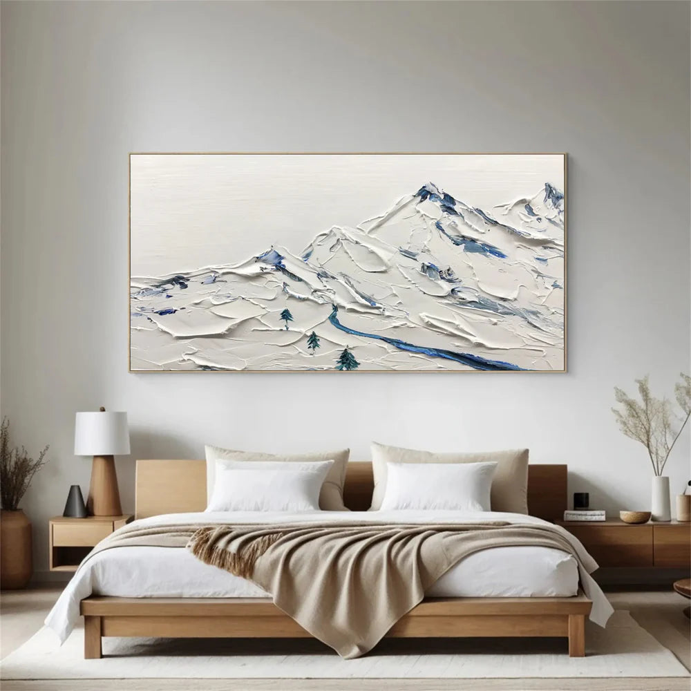 Minimalist Mountain Textured Canvas Art #BT024