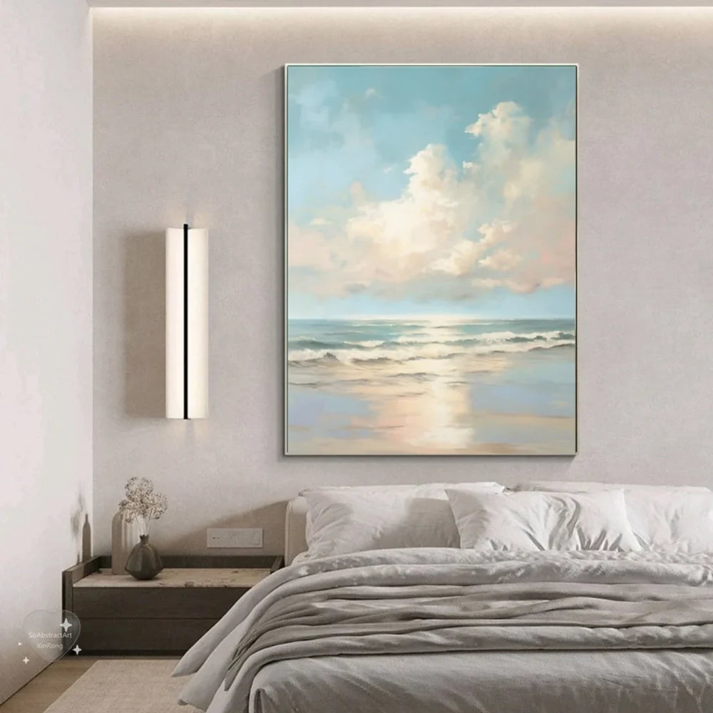 Abstract Ocean And Sky Canvas Art # OC030