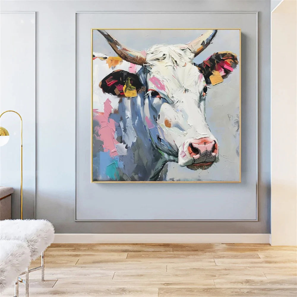Colorful Abstract Animal Canvas Art #DW033