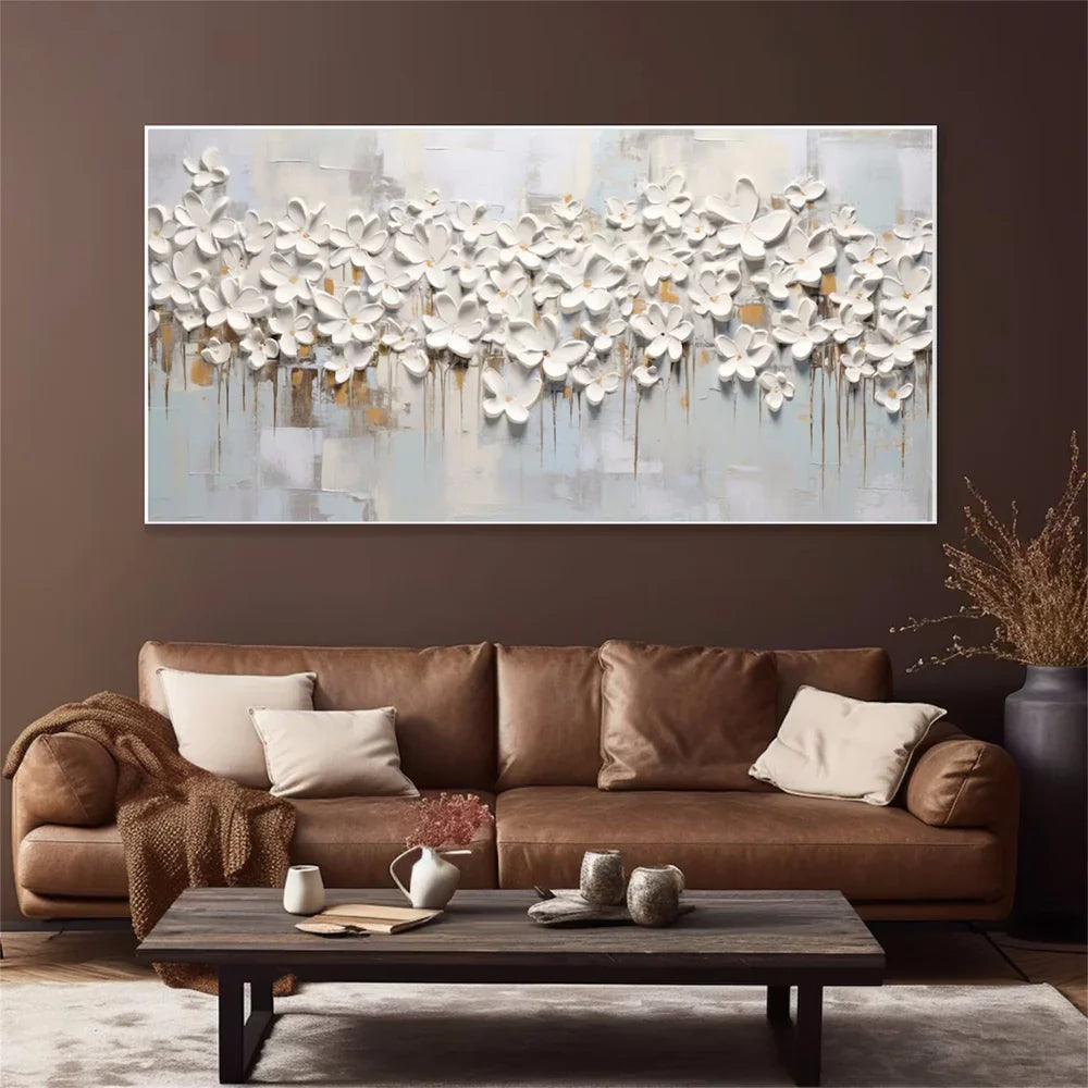 Abstract Flower And Tree Textured Canvas Art #MF008