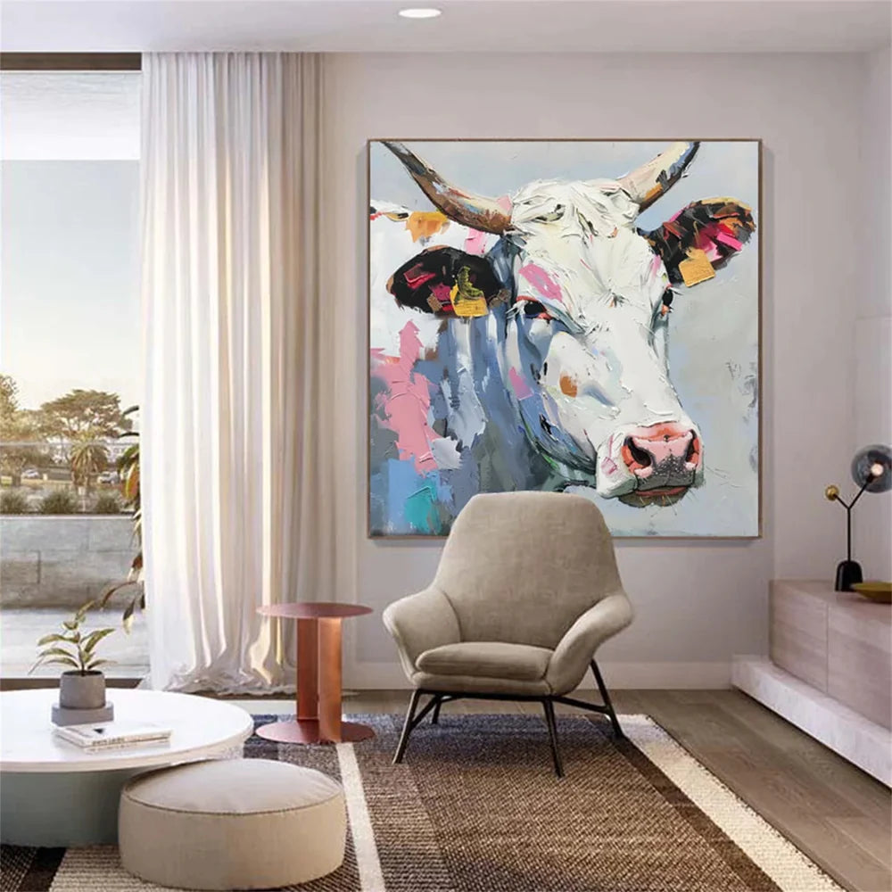 Colorful Abstract Animal Canvas Art #DW033