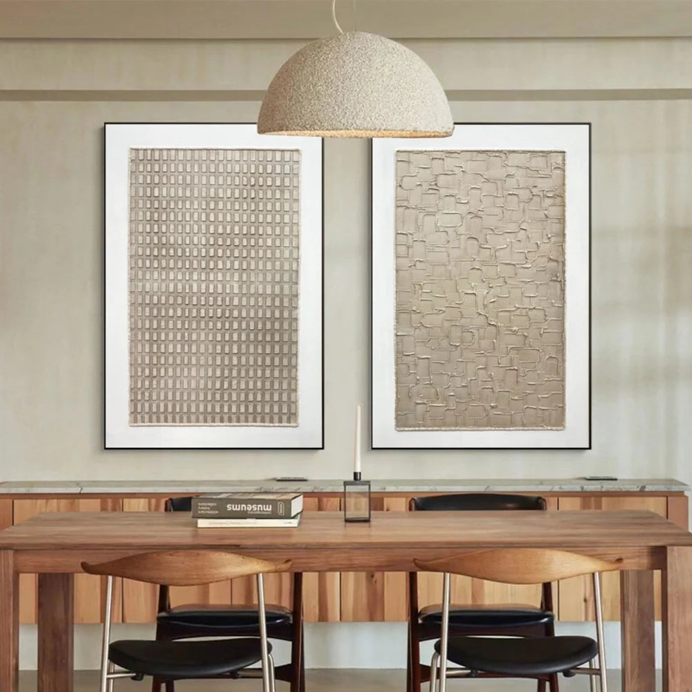 Wabi Sabi Textured Wall Art Set of 2 #VS056