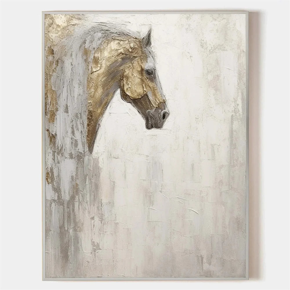 Abstract Animal Horse Canvas Art #DW016