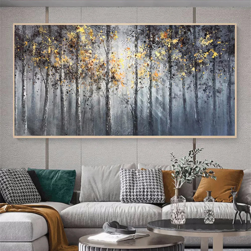 Abstract Flower And Tree Canvas Art #MF009