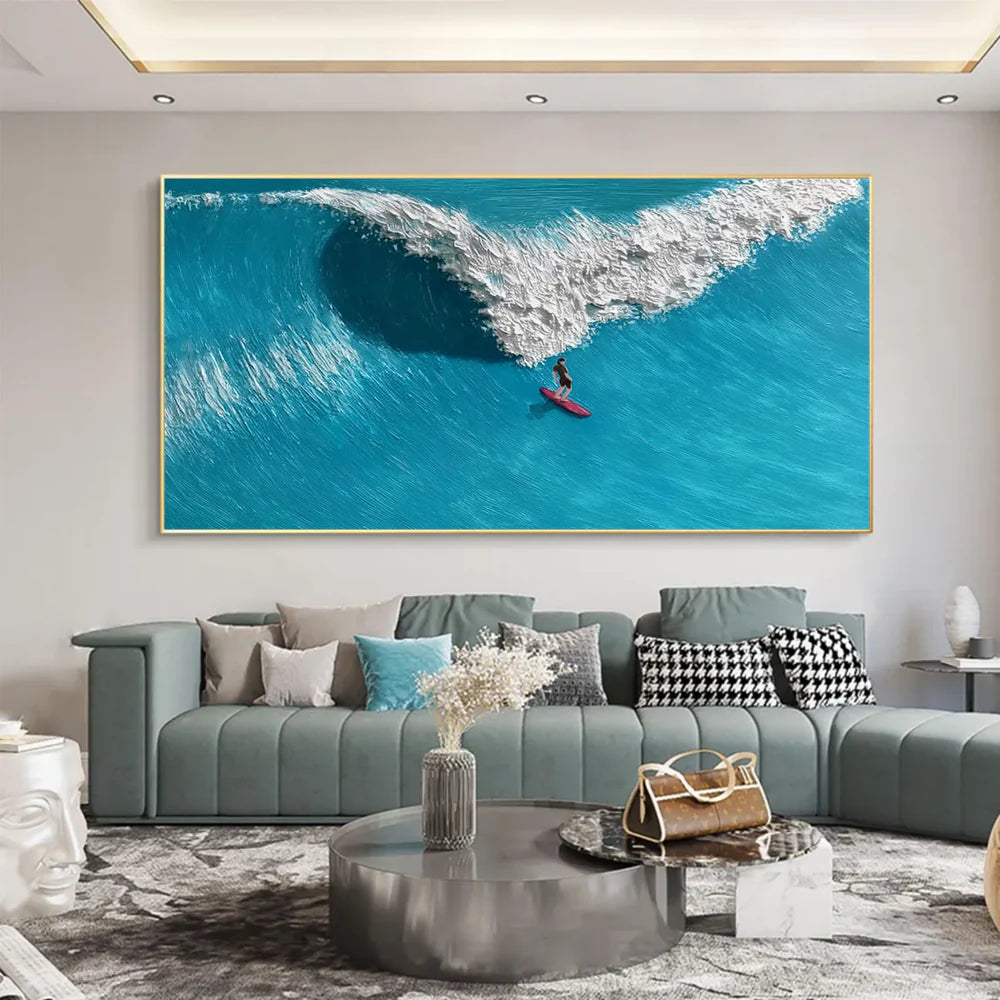 Surfing Sport Canvas Painting #PB021
