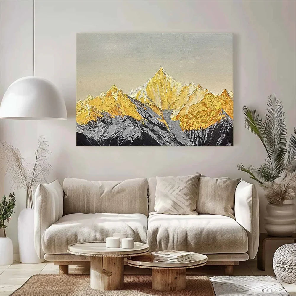 Abstract Mountain Canvas Art #BT016