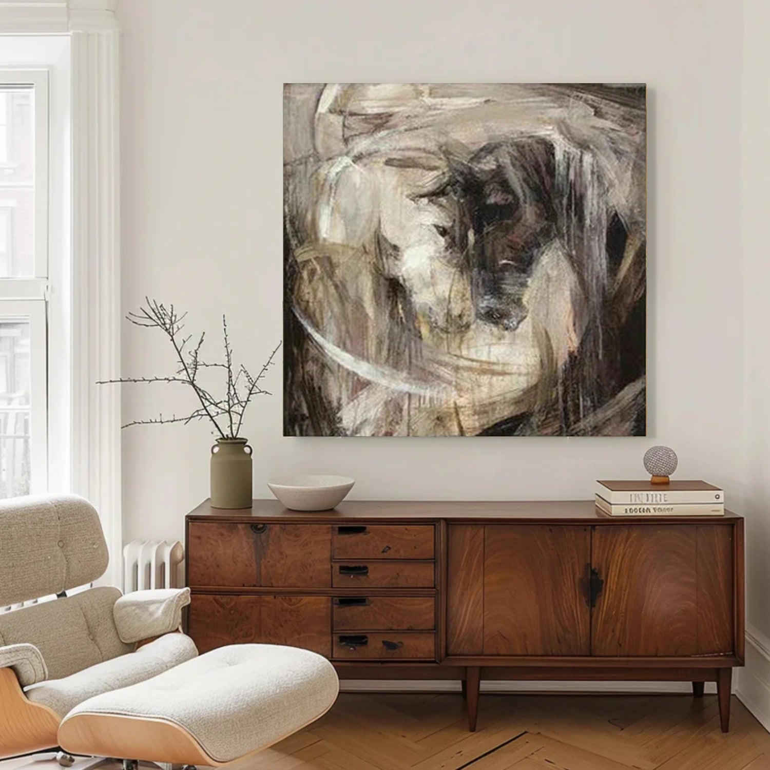 Abstract Animal Horse Canvas Art #DW097