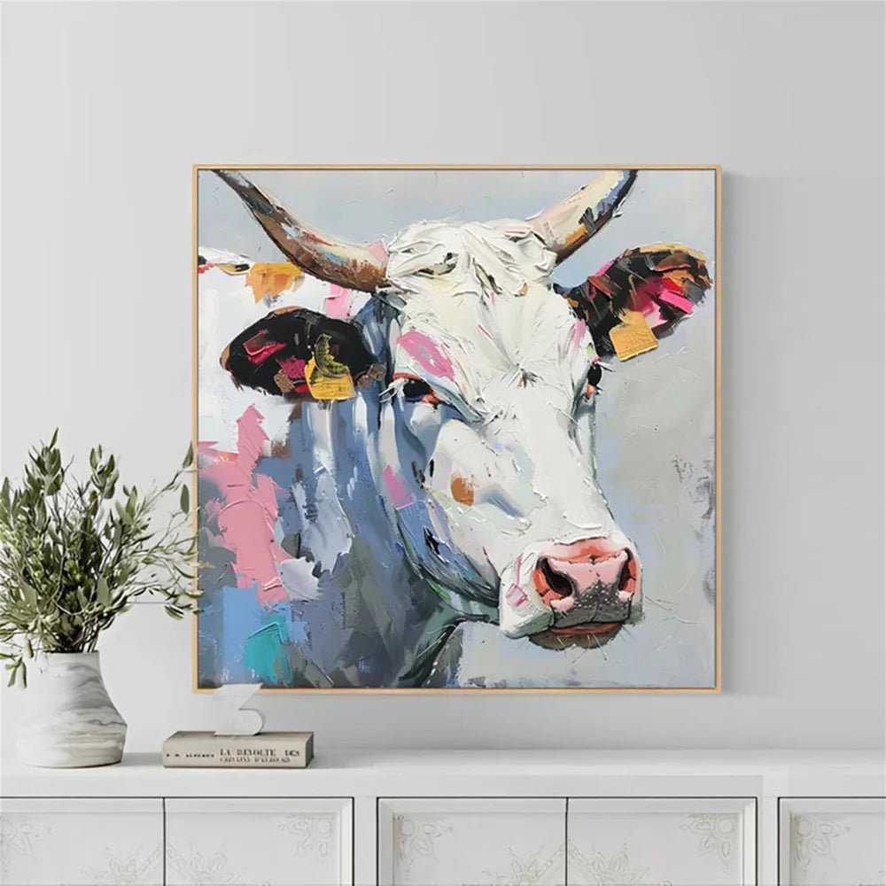 Colorful Abstract Animal Canvas Art #DW033