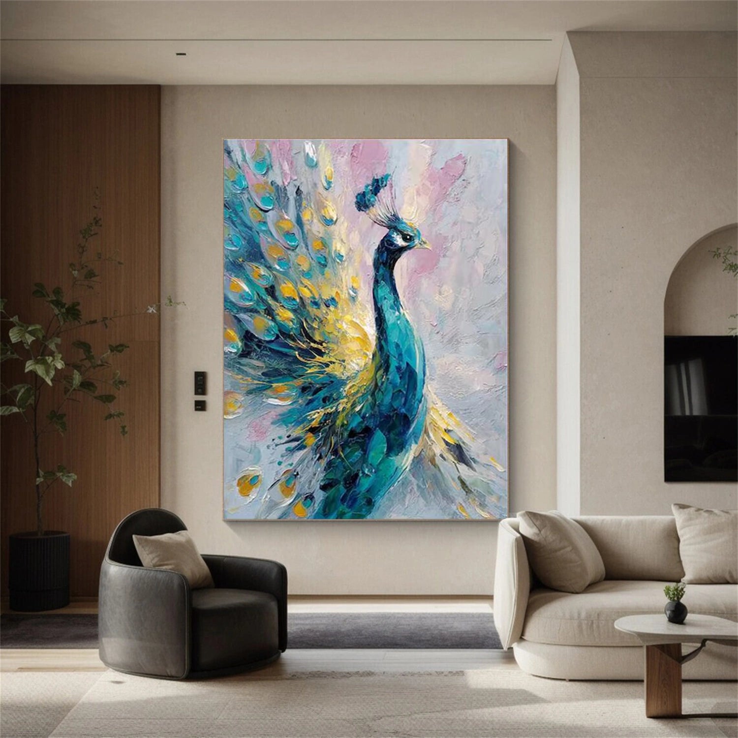 Abstract Animal Textured Canvas Art #DW114