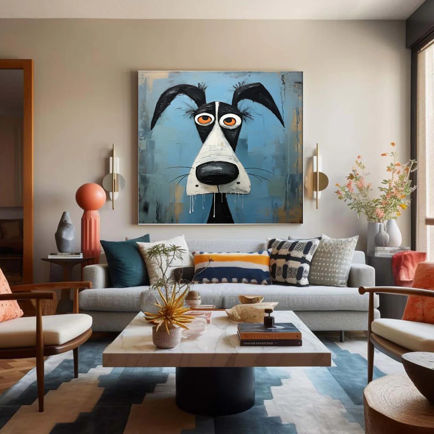 Abstract Animal Canvas Art #DW093