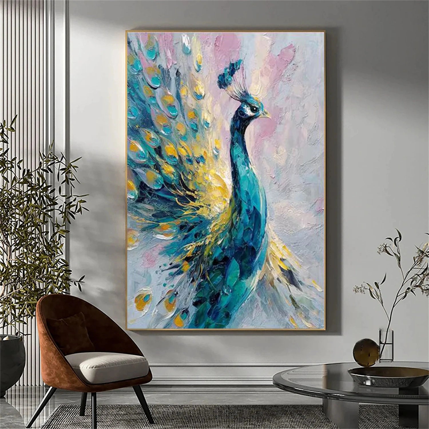 Abstract Animal Textured Canvas Art #DW114