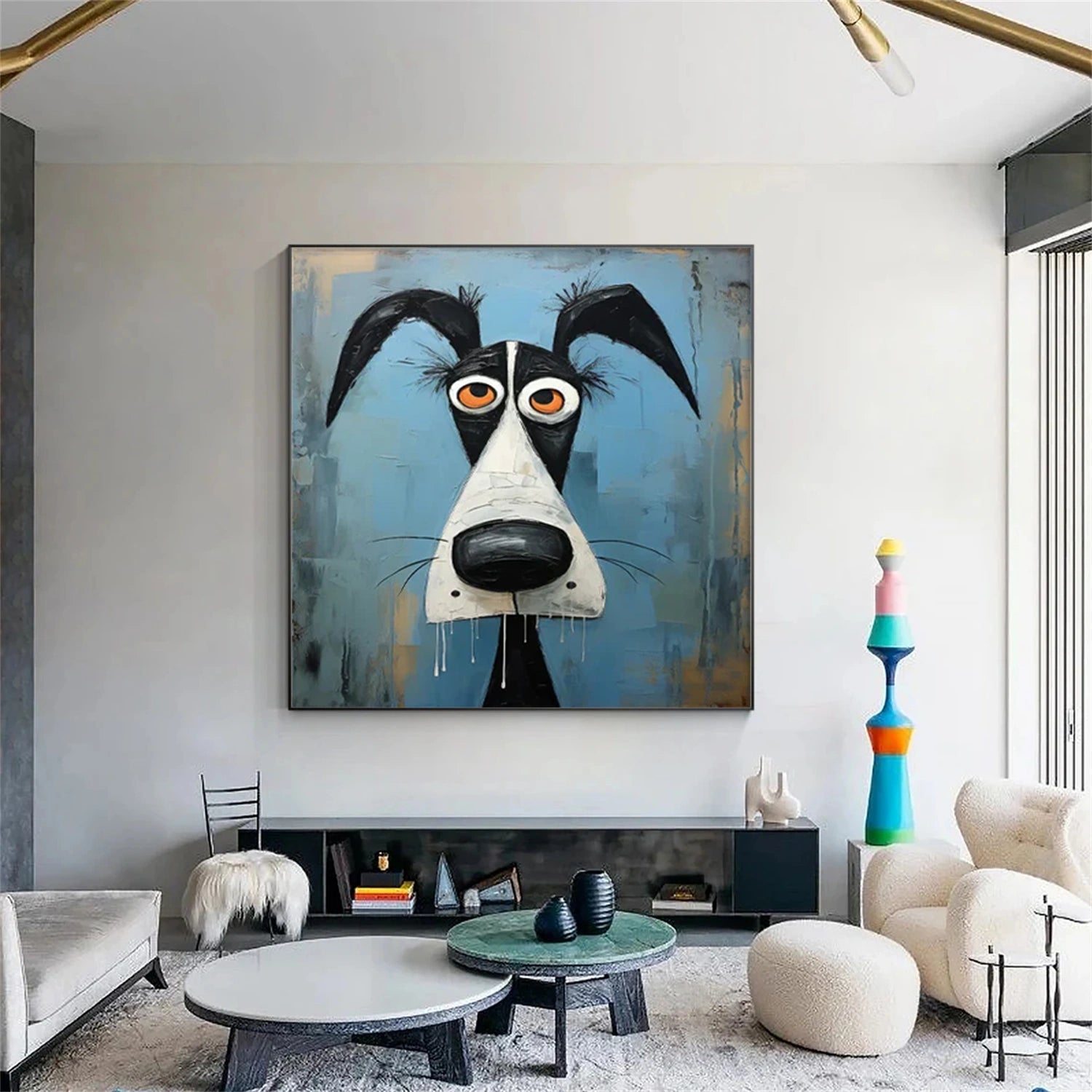 Abstract Animal Canvas Art #DW093