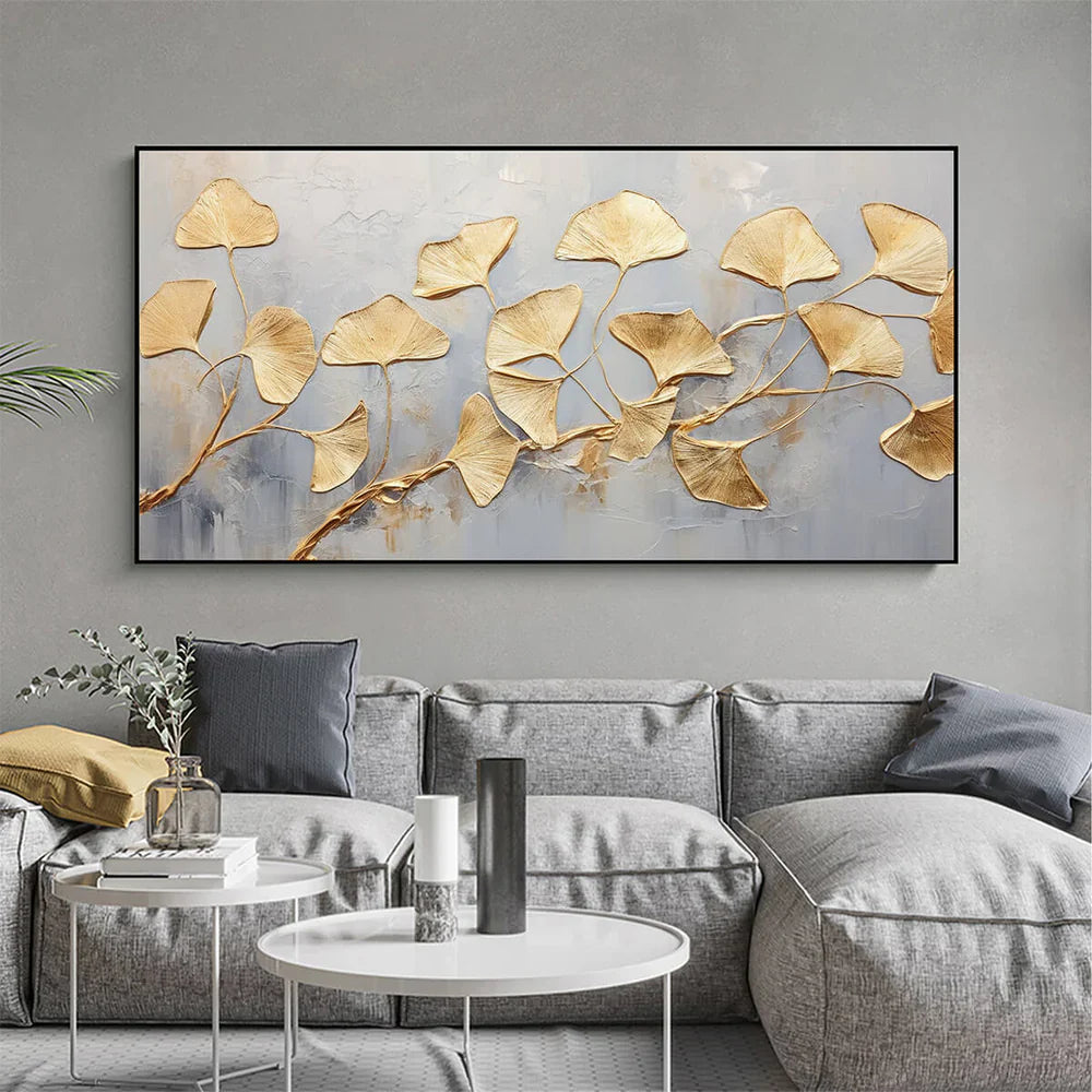 Abstract Flower And Tree Textured Canvas Art #MF002