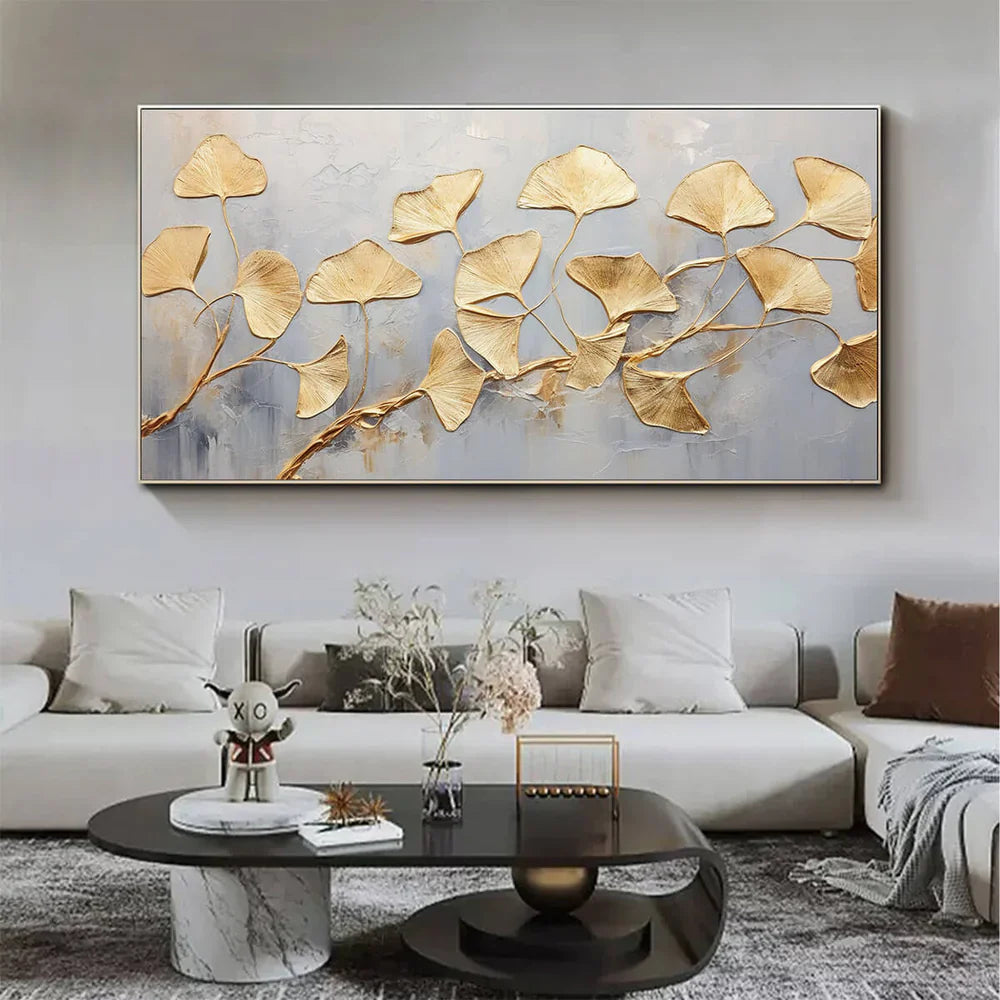 Abstract Flower And Tree Textured Canvas Art #MF002