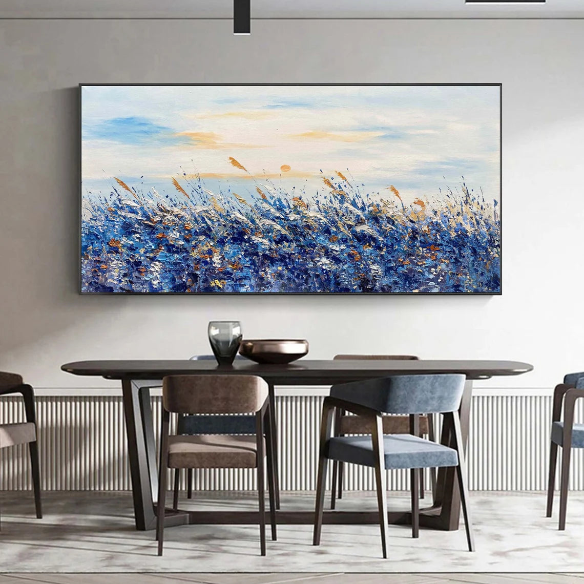 Abstract Flower And Tree Textured Canvas Art #MF034