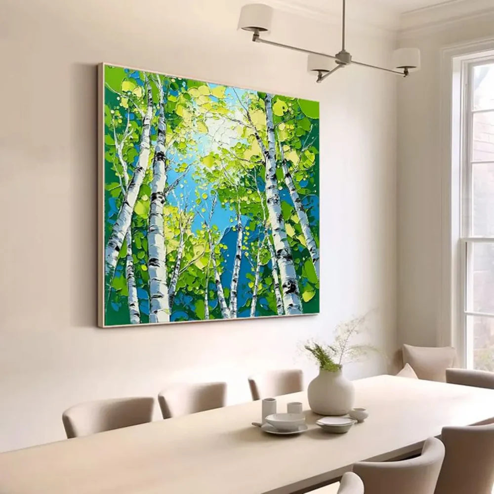 Abstract Flower And Tree Canvas Art #MF044
