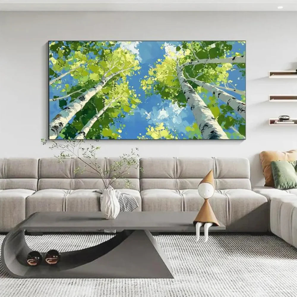 Abstract Flower And Tree Canvas Art #MF043