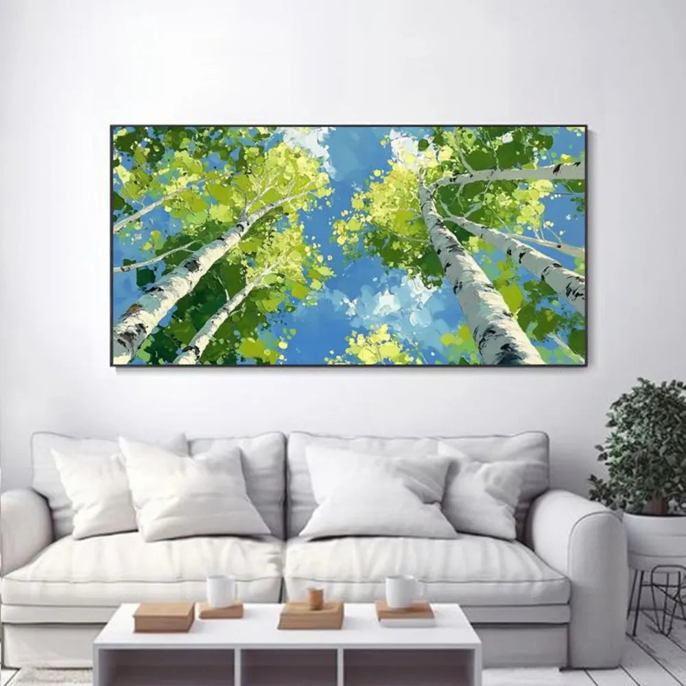 Abstract Flower And Tree Canvas Art #MF043