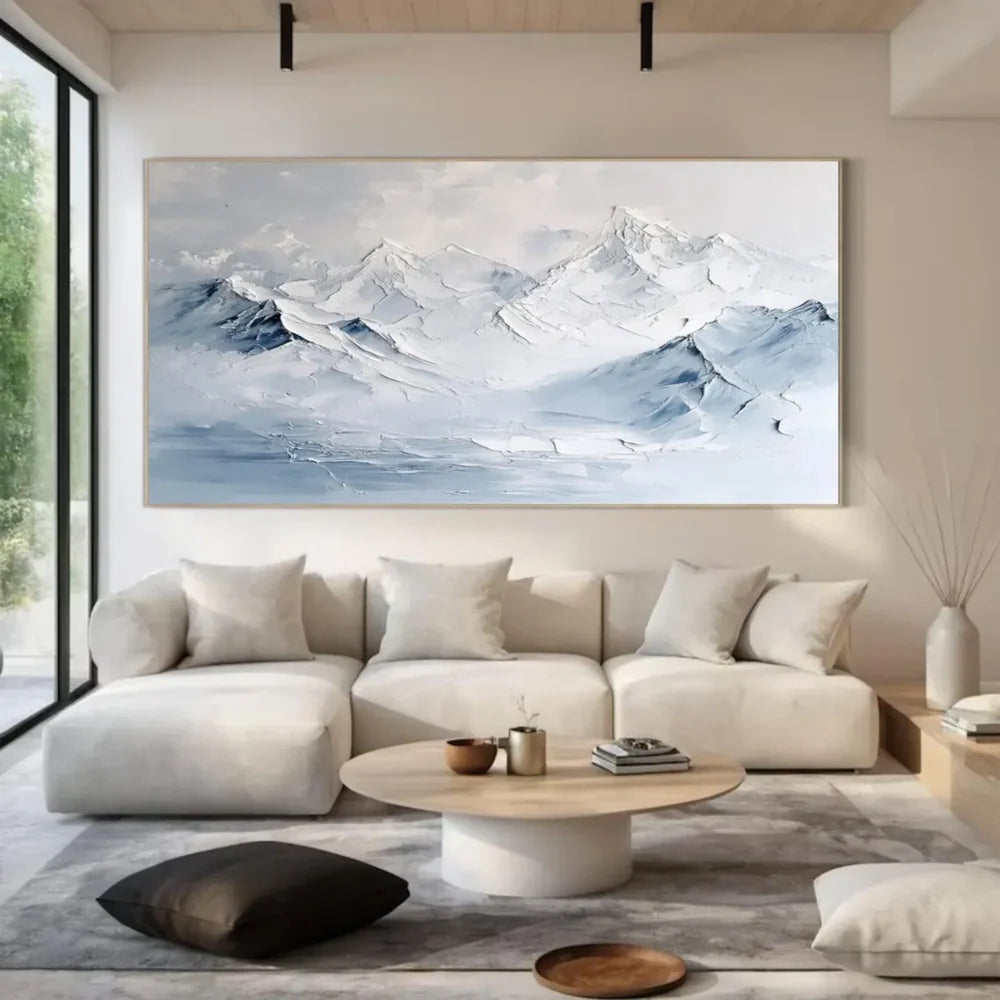 Abstract Mountain Textured Canvas Art #BT034