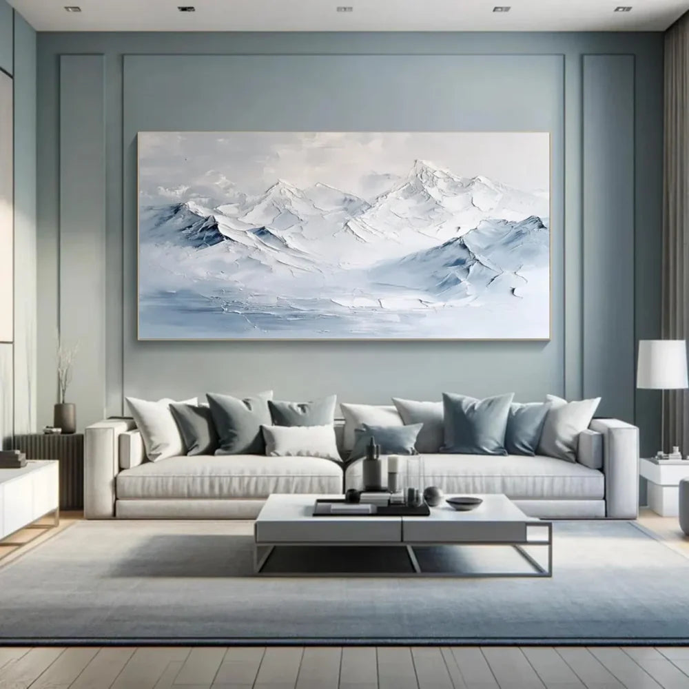 Abstract Mountain Textured Canvas Art #BT034