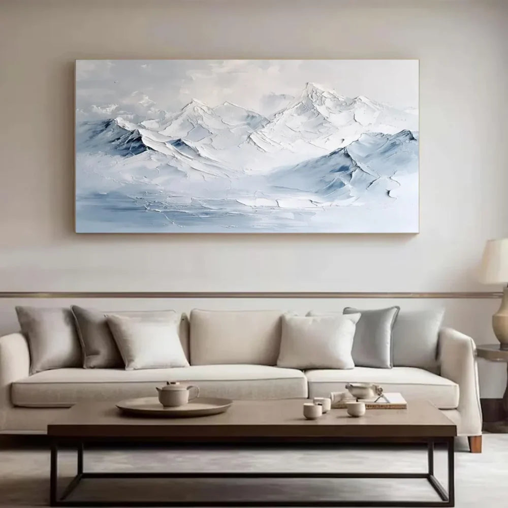 Abstract Mountain Textured Canvas Art #BT034