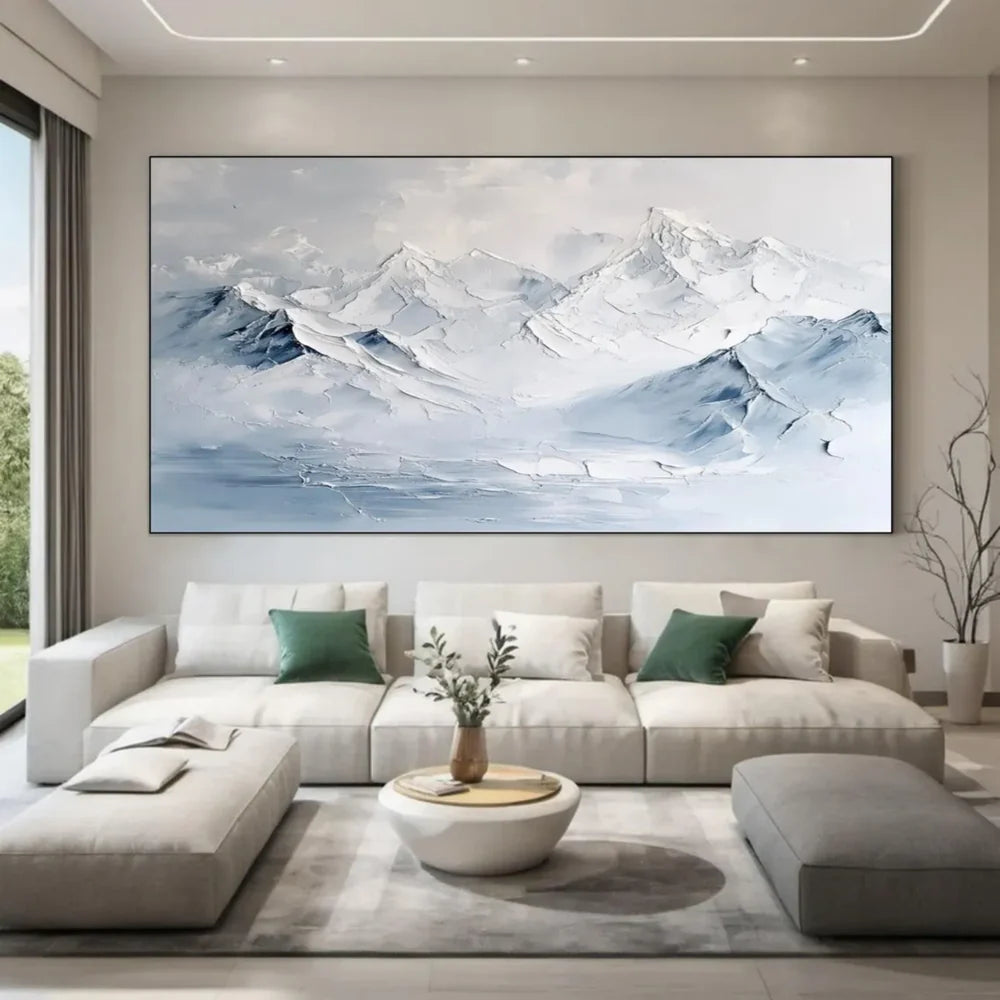 Abstract Mountain Textured Canvas Art #BT034