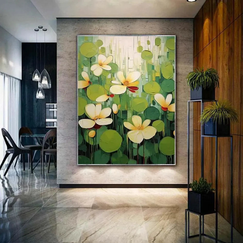 Abstract Flower And Tree Canvas Art #MF048