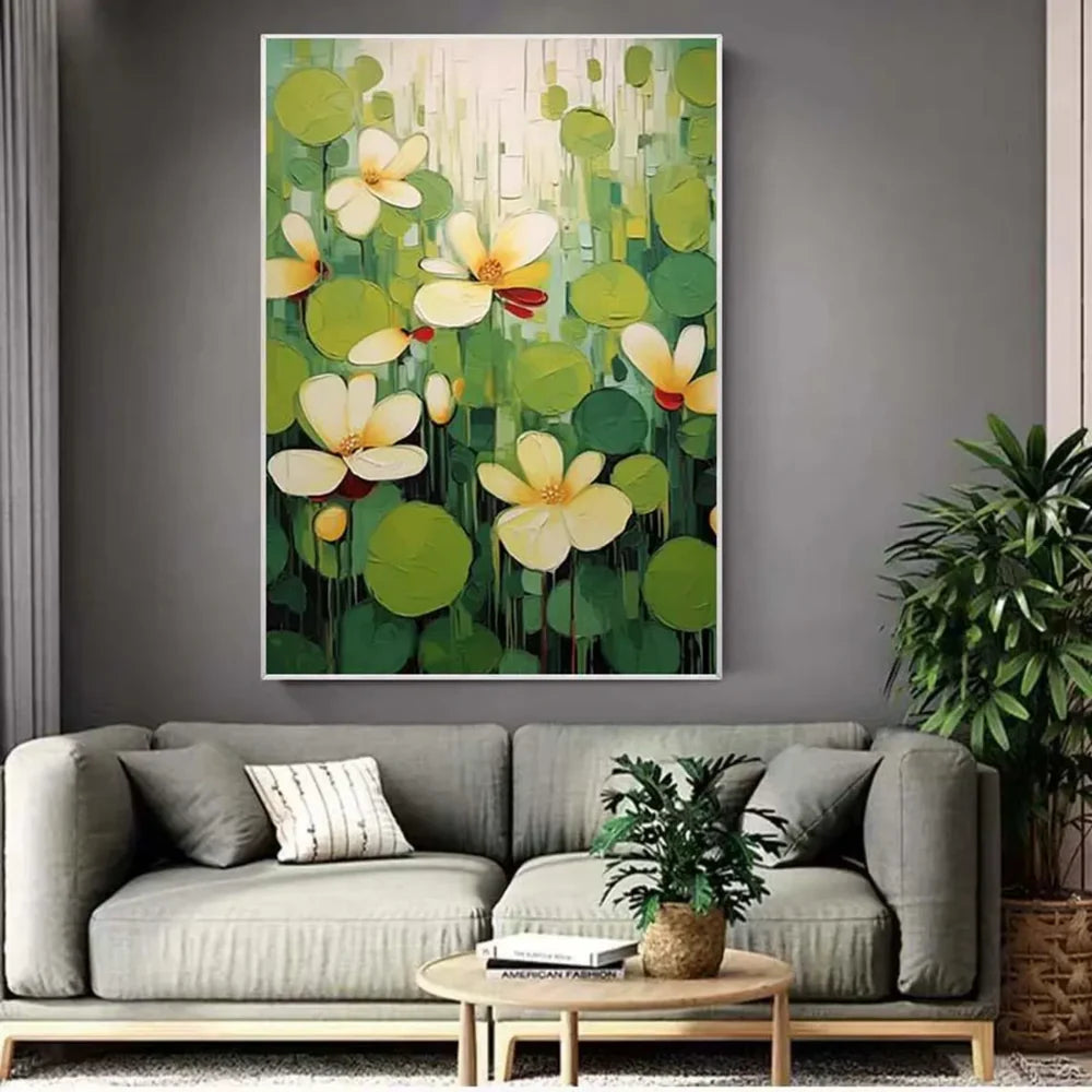 Abstract Flower And Tree Canvas Art #MF048