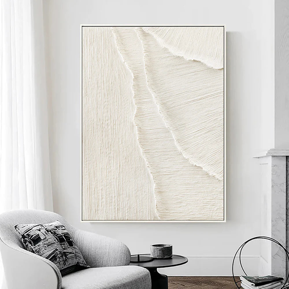 Beige Minimalist Textured Wall Art #WM006